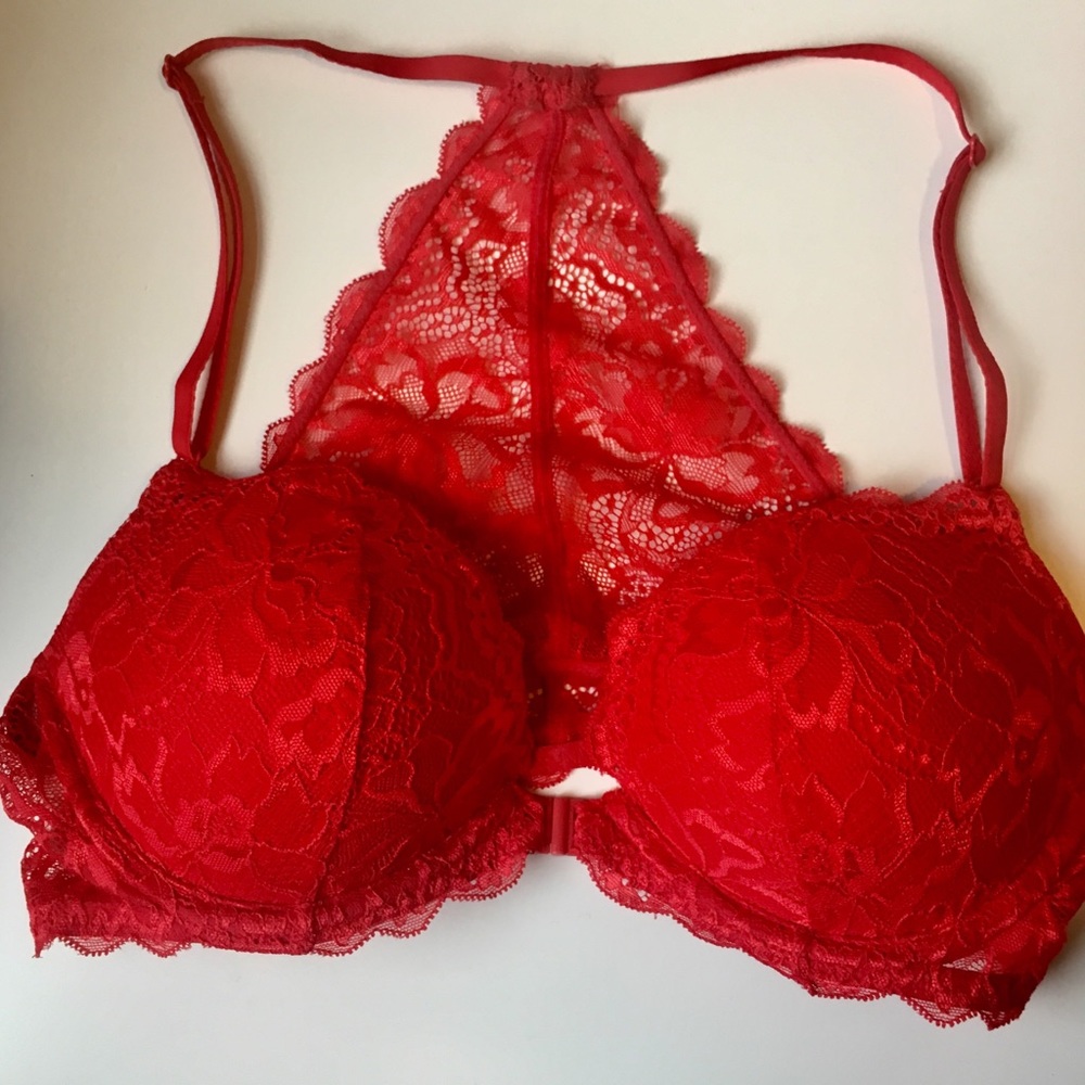 Victoria’s Secret PINK - Red Lace Bra 34C
